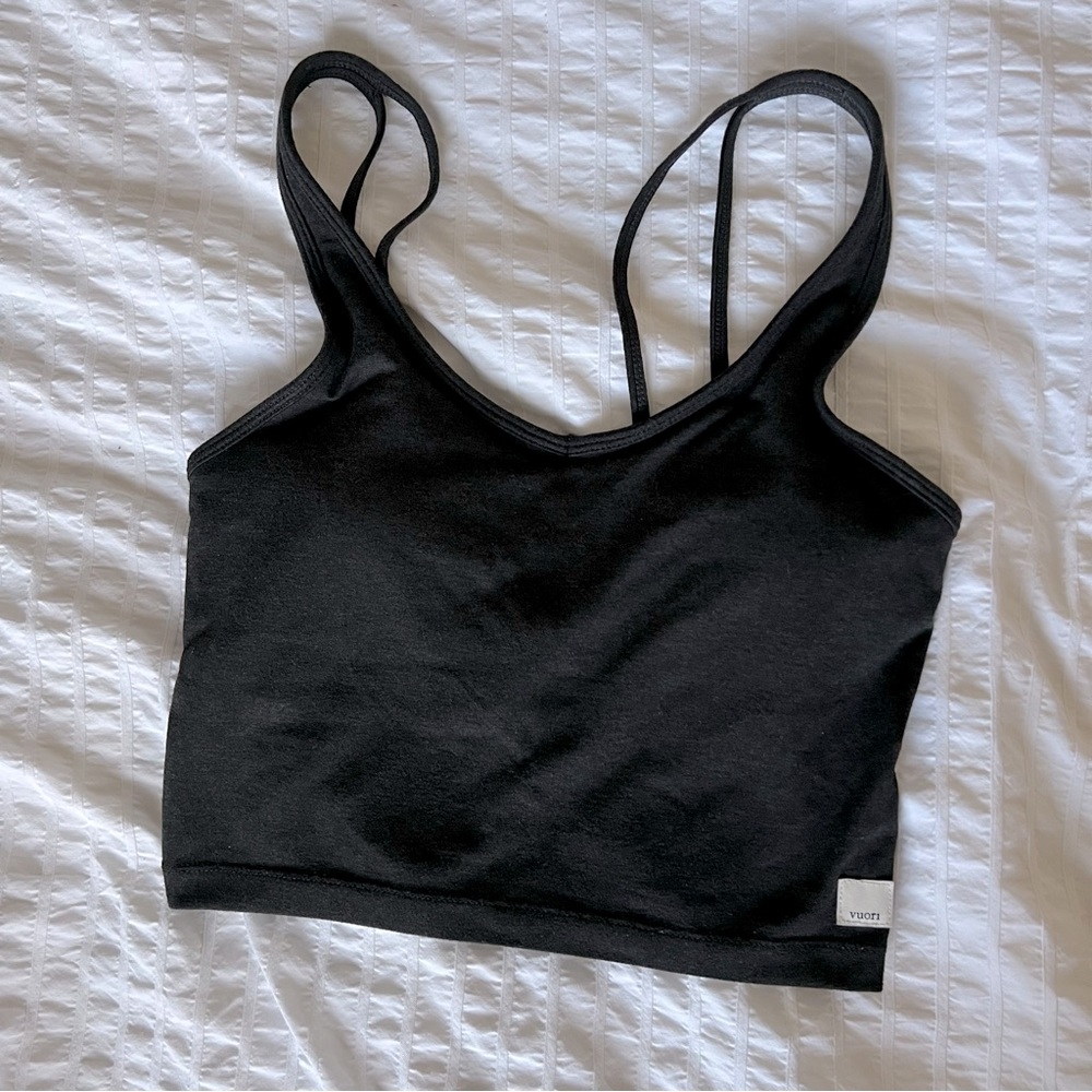 Vuori Halo Performance Crop black heather XS